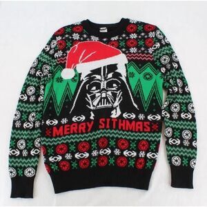 Adult Size Medium Merry Sithmas Darth Vader Star Wars UGLY Christmas Sweater